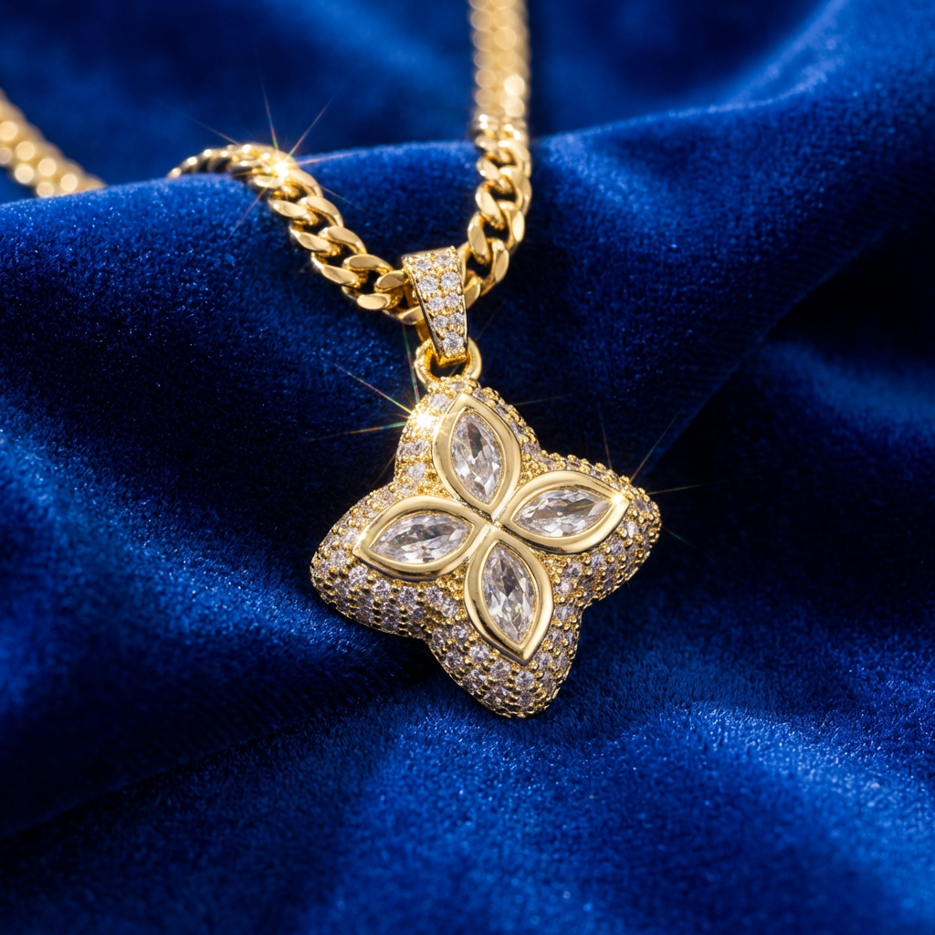 Aurora Clover Anhänger + Kette - Nolué