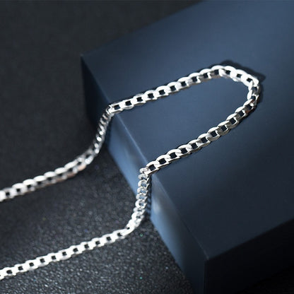 925 Sterling Silber Cuban Clavicle Kette