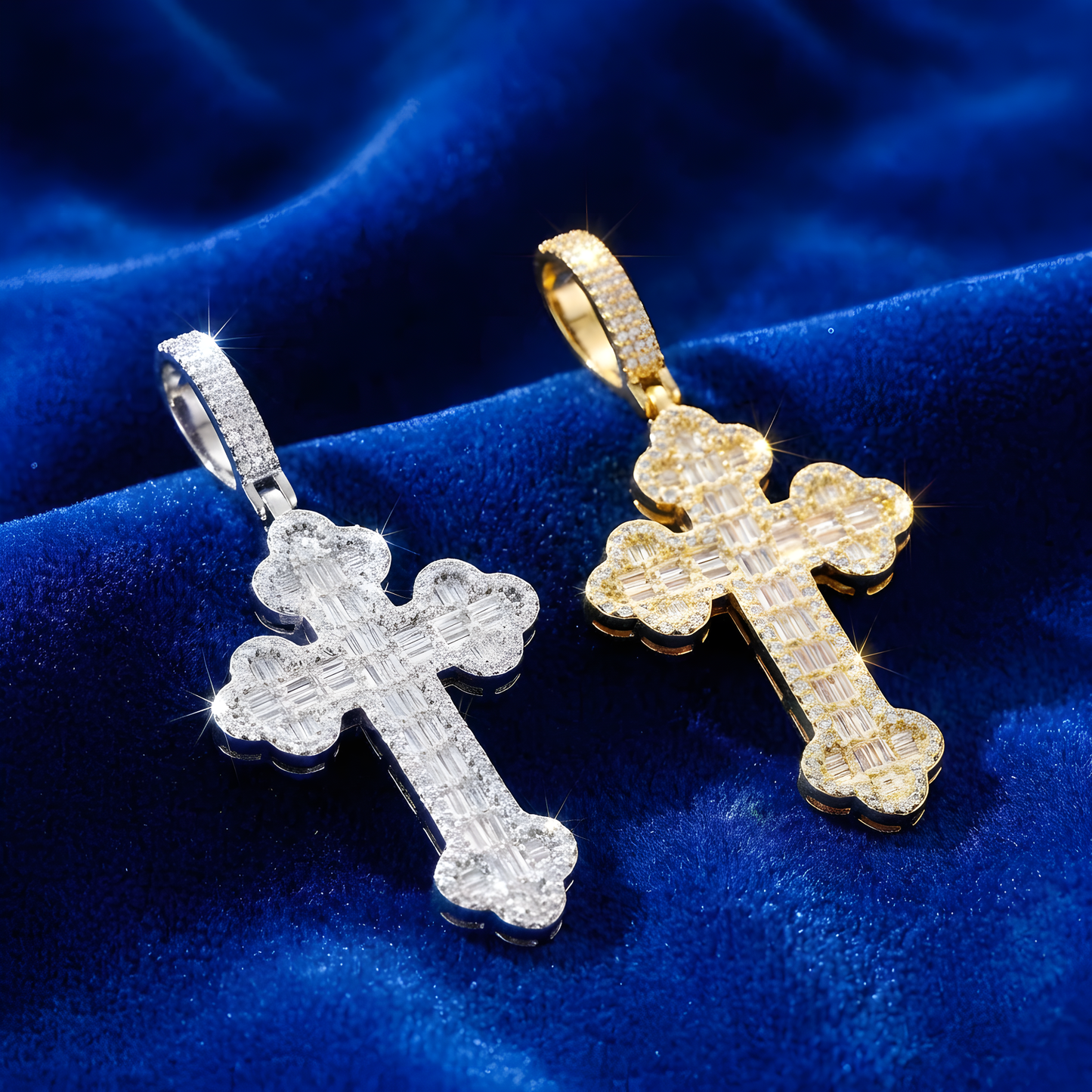 Cloud Cross Anhänger + Kette