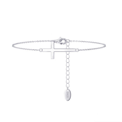 S925 Sterling Silber Kreuz Armband