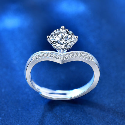 925 Sterling Silber Prinzessin Ring