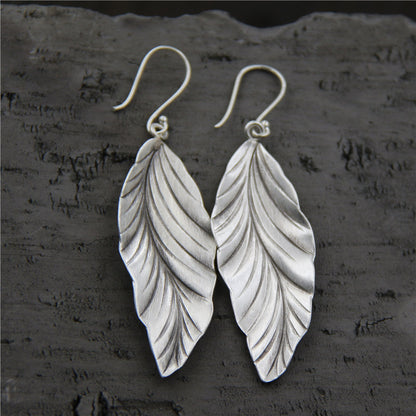925 Sterling Silber Blattohrring