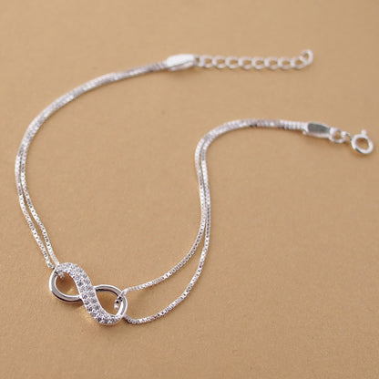 925 Sterling Silber Unendlichkeitsarmband