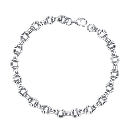 925 Sterling Silber Simples Linkarmband