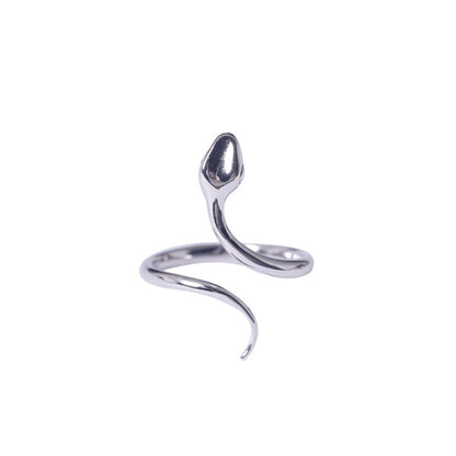 925 Sterling Silber Minimalistischer Schlangenring