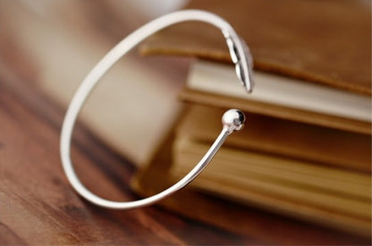 925 Sterling Silber Blattarmband