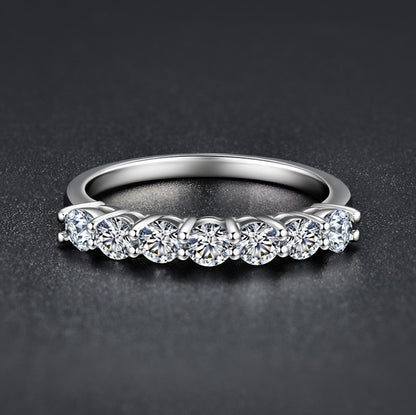 925 Silber Mehrsteiniger Diamantring