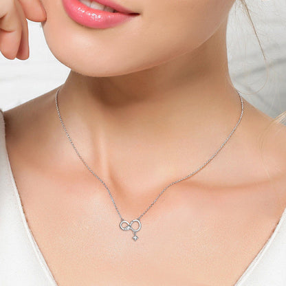 925 Sterling Silber Unendlichkeitskette