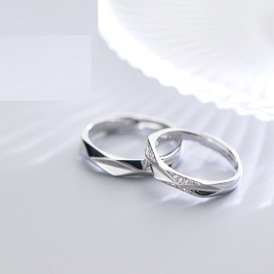925 Sterling Silber Partnerringe