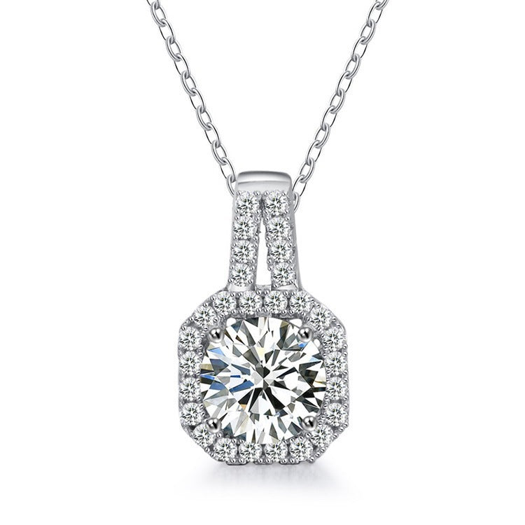 925 Sterling Silber Moissanite Kette