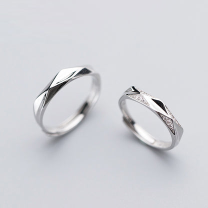 925 Sterling Silber Partnerringe