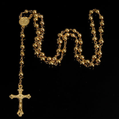 Silber / Gold Rosenkranz Kette