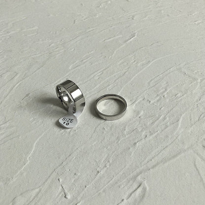 Titanstahl Schlichter Ring