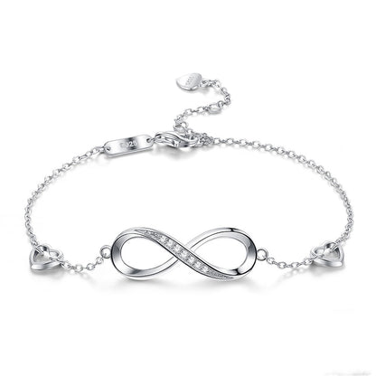 925 Sterling Silber Unendlichkeitsarmband V2
