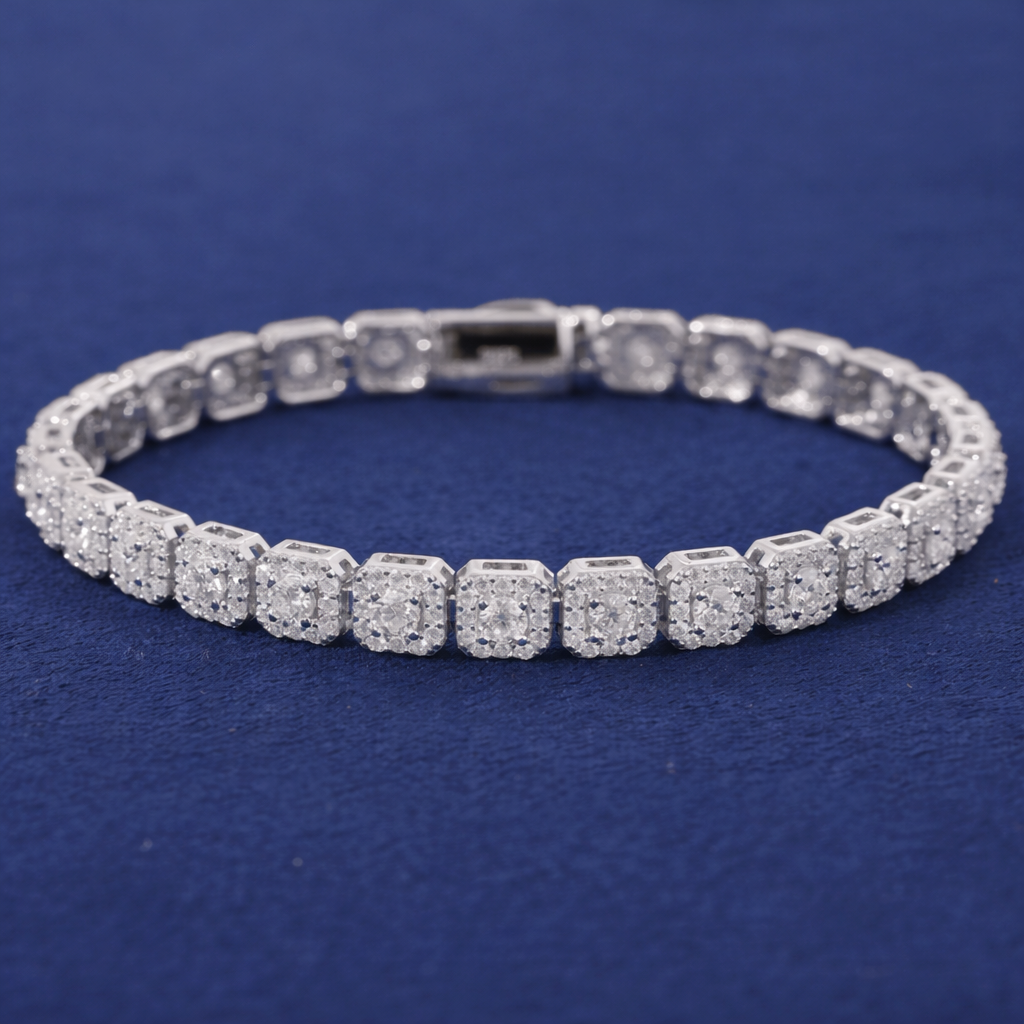 Cluster Frost VVS1 10MM Tennis Armband - Nolué