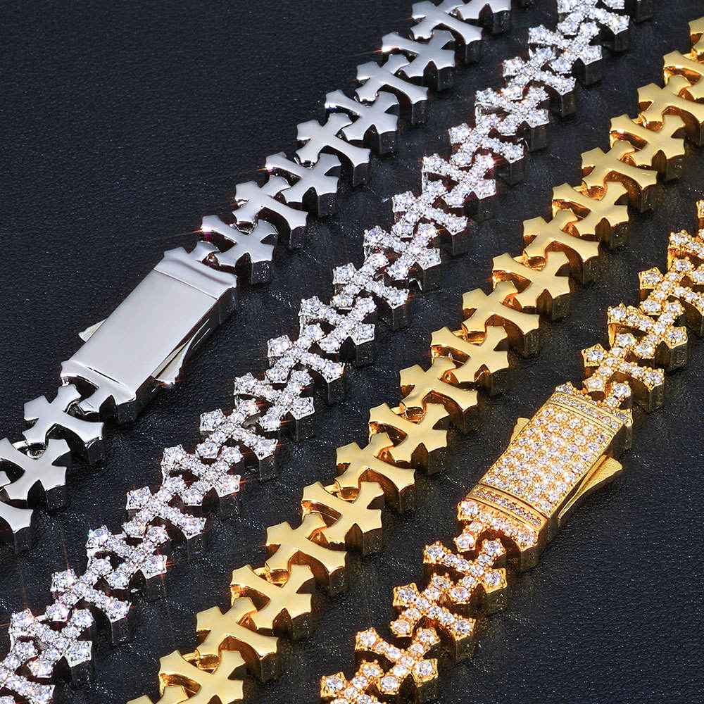 Mini Cross Cuban Armband