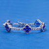 Azure Bloom Tennis Armband