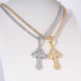 Cloud Cross Anhänger + Kette