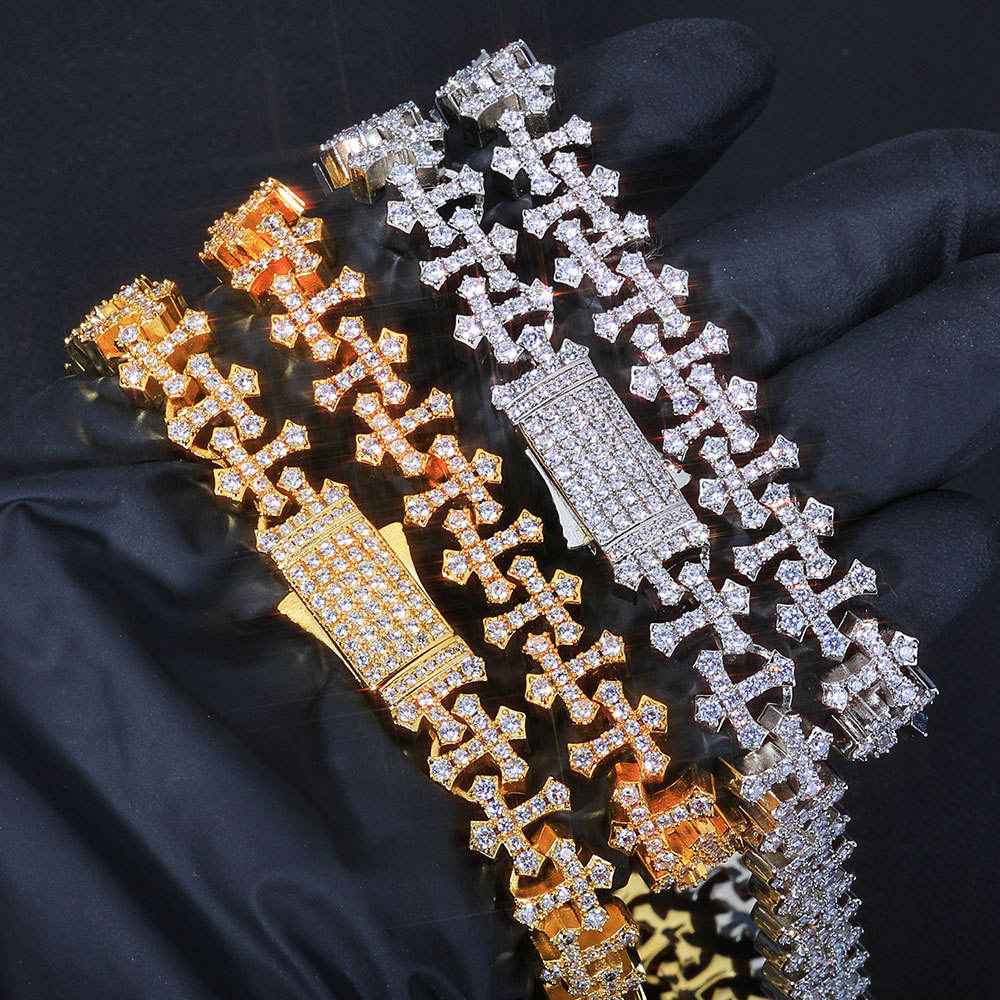 Mini Cross Cuban Armband