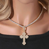 Cloud Cross Anhänger + Kette
