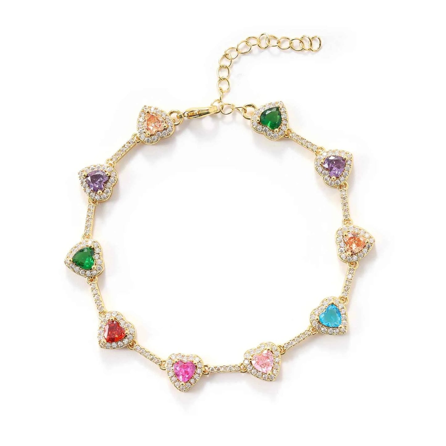 Amora Heart Tennis Armband