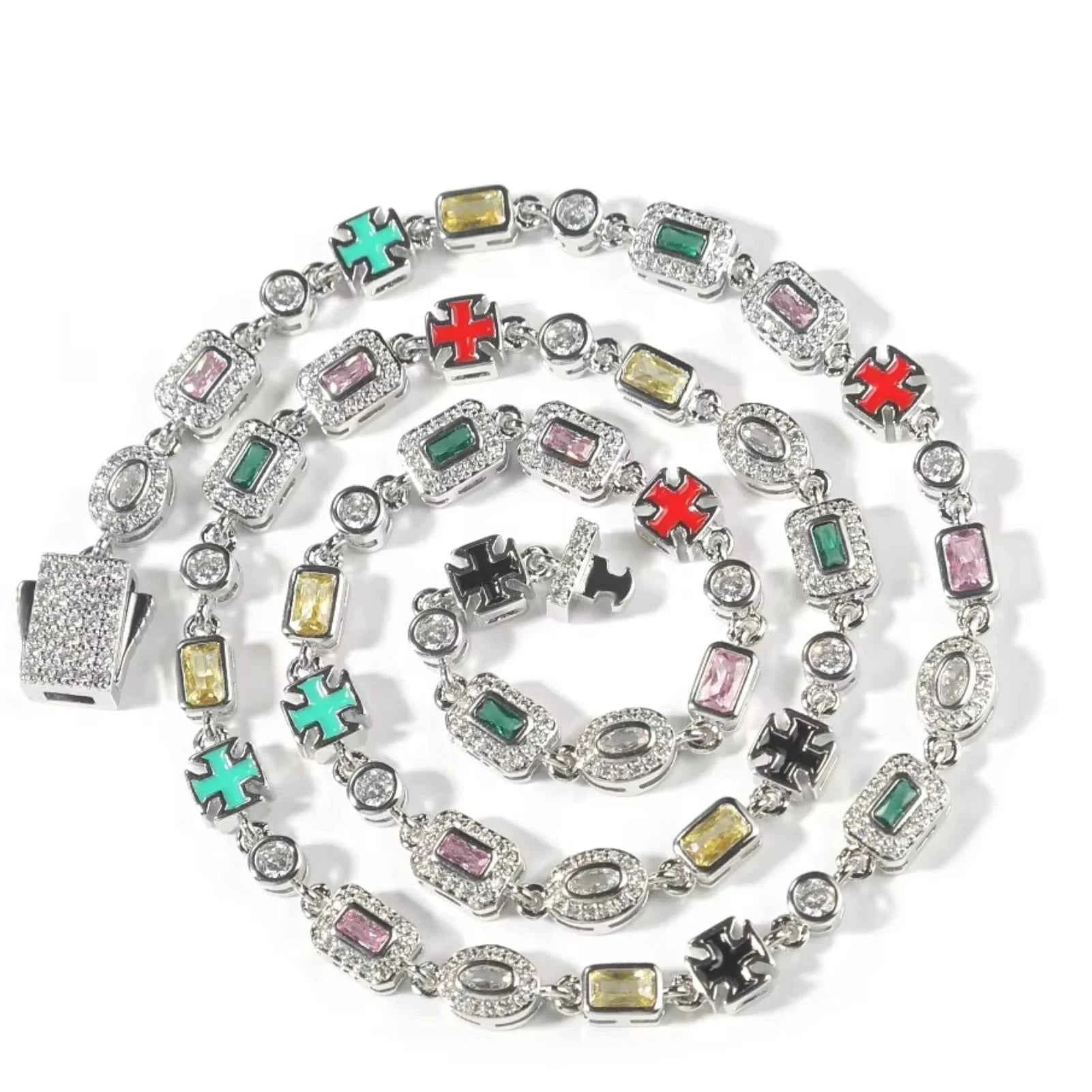 Celestine Cross Kette