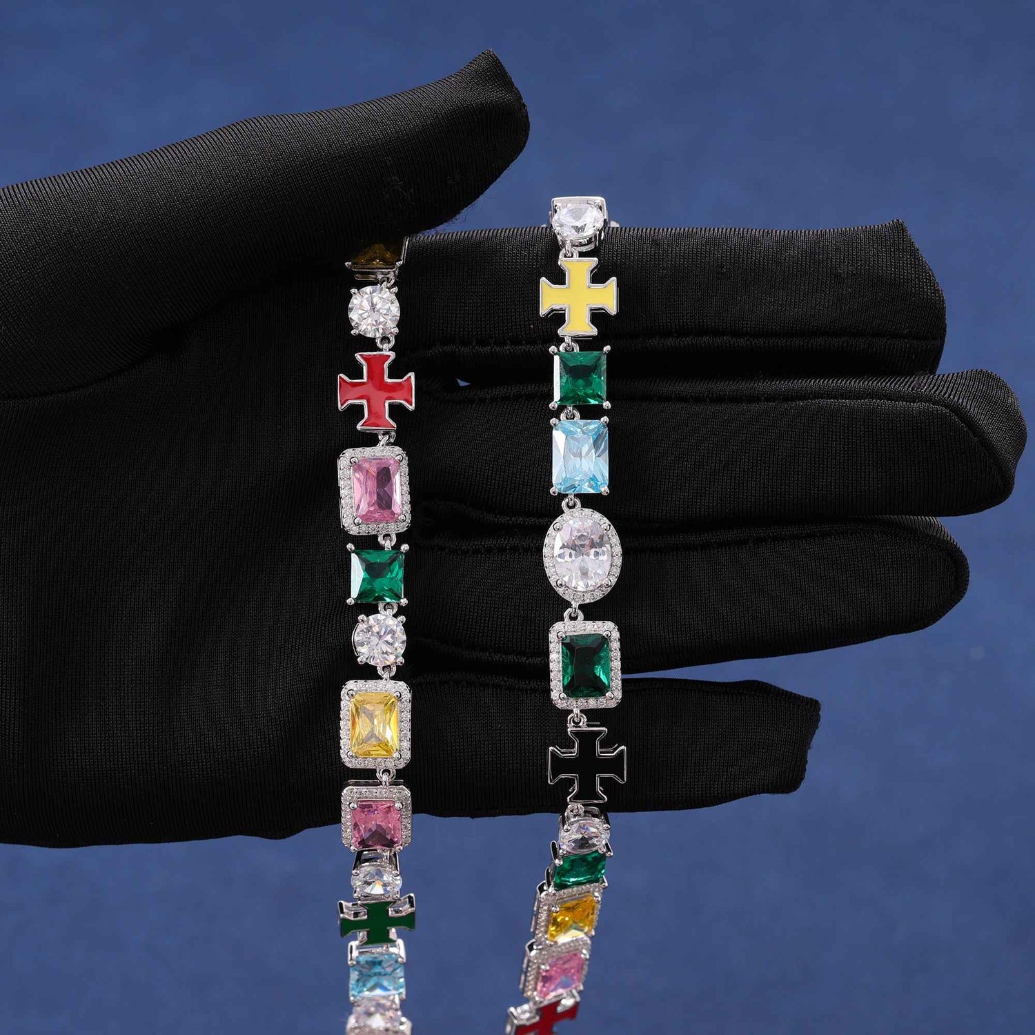 Celestia Enamel Cross VVS1 Armband