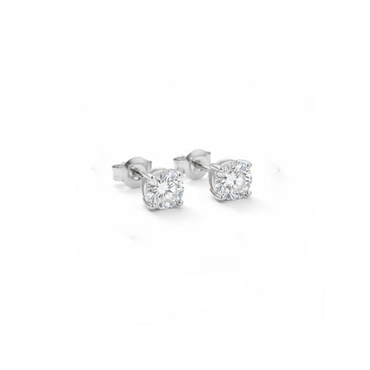 Solitaire Prime VVS1 stud earrings