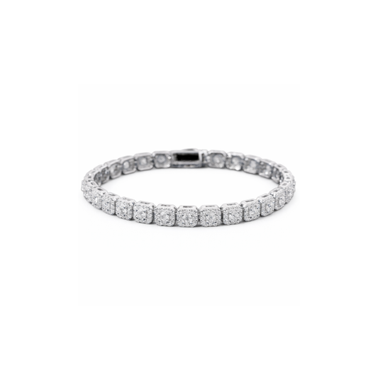 Cluster Frost Tennis Bracelet