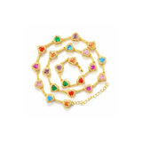 Amora Heart Tennis Kette