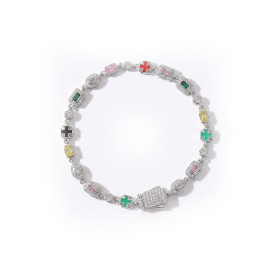 Celestine Cross Bracelet