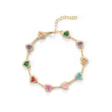Amora Heart Tennis Armband
