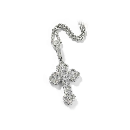 Cloud Cross Pendant + Necklace