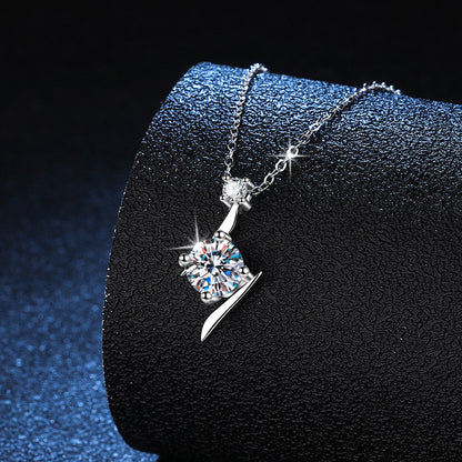 Blitzdiamant 925 Sterling Silber Moissanit