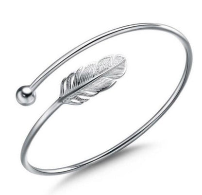 925 Sterling Silber Blattarmband