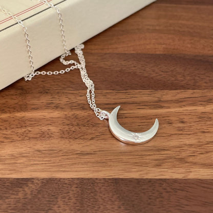925 Sterling Silber Mond Kette