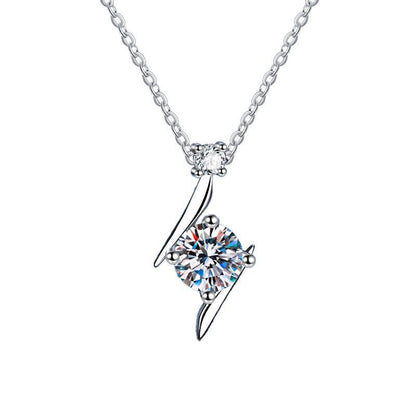 Blitzdiamant 925 Sterling Silber Moissanit