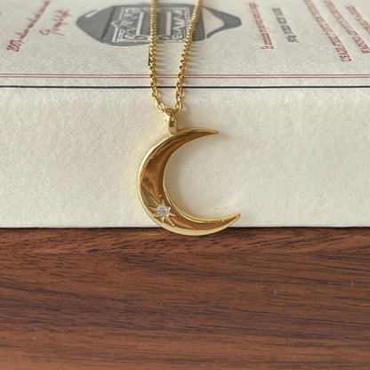 925 Sterling Silber Mond Kette