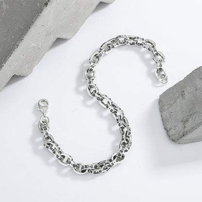 925 Sterling Silber Simples Linkarmband