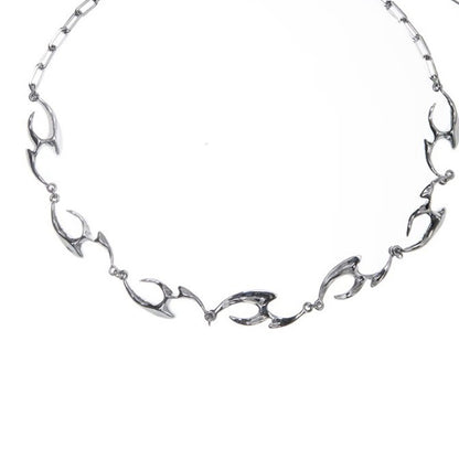 Opium-Style Irreguläre Titanstahl Spike-kette