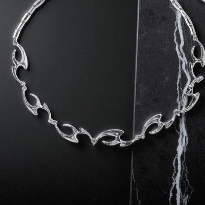 Opium-Style Irreguläre Titanstahl Spike-kette