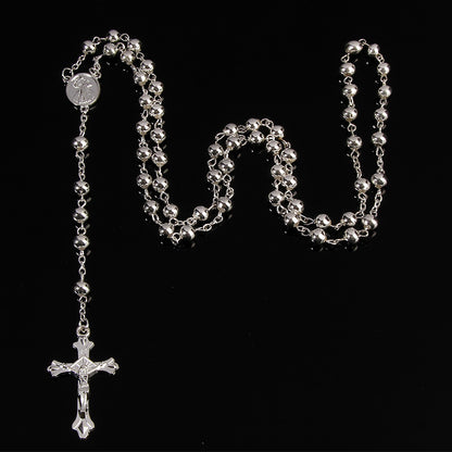 Silber / Gold Rosenkranz Kette