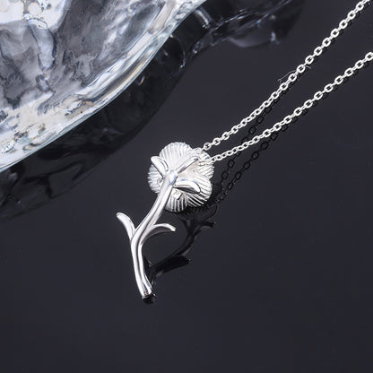 925 Sterling Silber Rosa Rosenkette